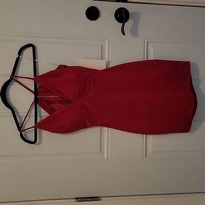 Honey and Rosie red bodycon dress